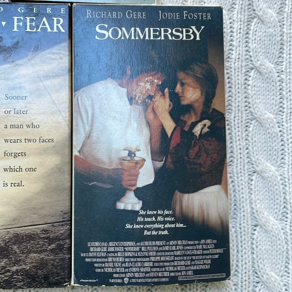 VHS lot of Richard Gere movies. Somersby Primal Fear An Officer and a Gentleman